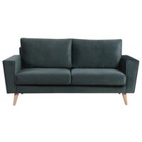 CANAPÉ - SOFA - DIVAN BRANDO Canapé droit fixe 3 places - Tissu velours CANAPÉ - SOFA - DIVAN BRANDO Canapé droit fixe 3 places - Tissu velours