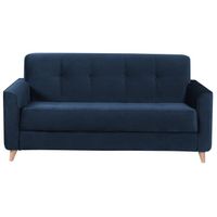 CANAPÉ - SOFA - DIVAN POONY Canapé droit convertible 3 places - Velours CANAPÉ - SOFA - DIVAN POONY Canapé droit convertible 3 places - Velours