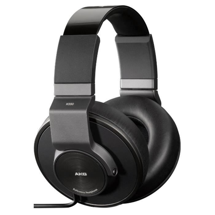 Akg By Harman K550 Casque Fermé Haut De Gamme Noir Casque