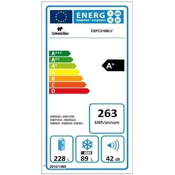  CEFC318BLV - Réfrigérateur congélateur3