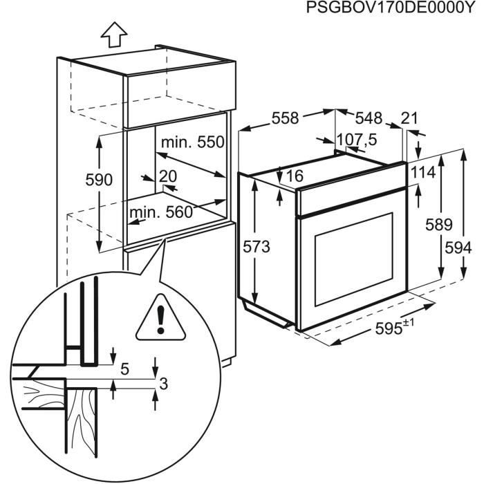  EEA3440BOX - Four encastrable - Chaleur tournante3