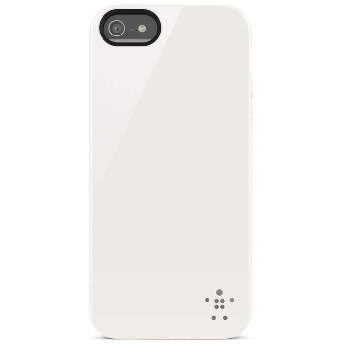 pour iPhone 5   Coque TPU semi rigide blanche opaque   Protège contre