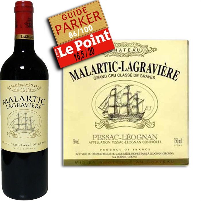 Château Malartic Lagraviere 2007 Pessac Leognan   Achat / Vente VIN