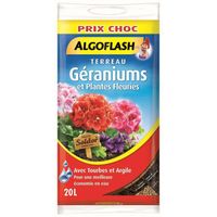 TERREAU - SABLE ALGOFLASH Terreau géraniums et plantes fleuries - TERREAU - SABLE ALGOFLASH Terreau géraniums et plantes fleuries -