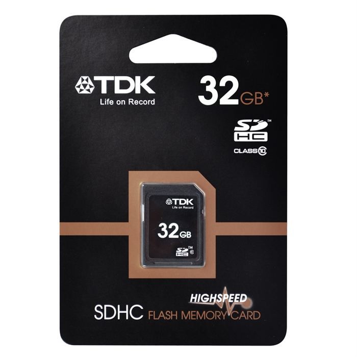 carte SD 32 Go classe 10   Achat / Vente CARTE MEMOIRE TDK carte SD 32