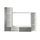 FINLANDEK Meuble TV mural PILVI contemporain blanc