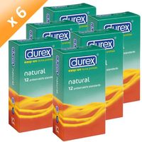 TOILETTE INTIME DUREX Préservatifs Natural Boîtes de 24 (x6) TOILETTE INTIME DUREX Préservatifs Natural Boîtes de 24 (x6)