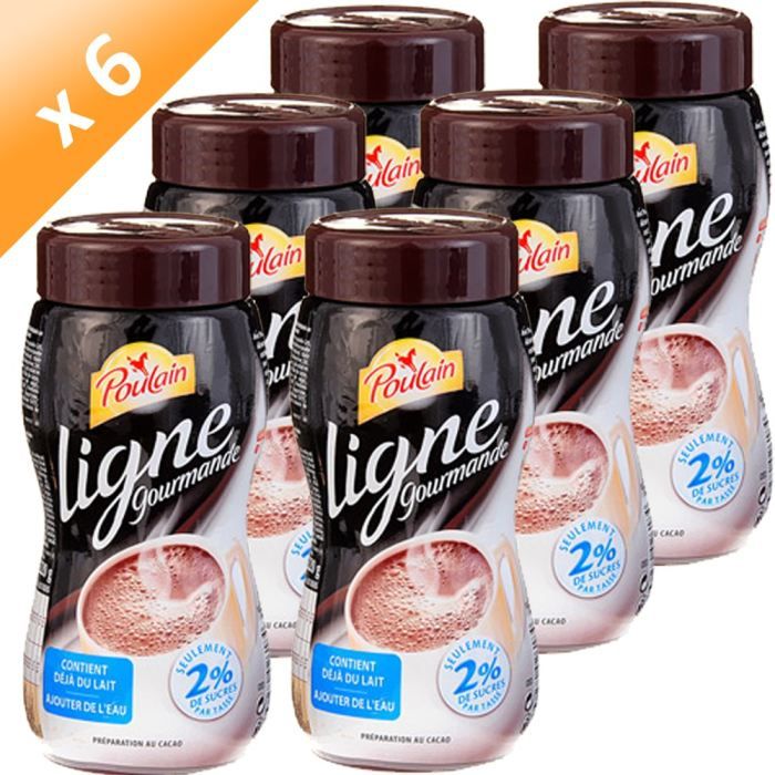 POULAIN Ligne Gourmande Poudre Instantanée 6x220g Achat / Vente cacao chocolat PCB6 POULAIN