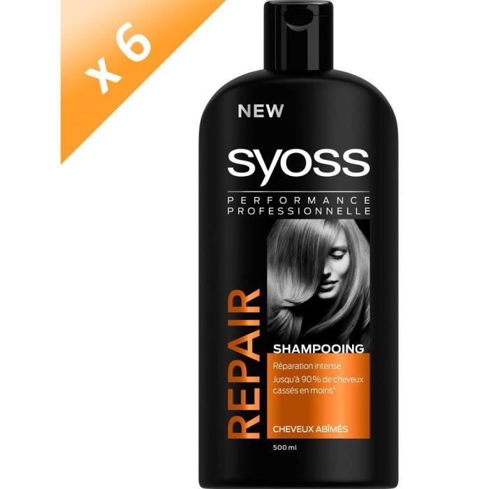 Lot de 6   SAINT ALGUE SYOSS Shampoing Repair Expert   500 ml