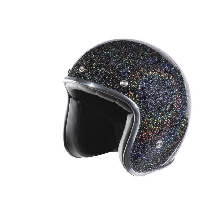 Nox N242 Casque Jet Arc En Ciel Pailleté Achat Vente Casque Moto