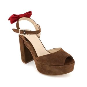 Sandales compensées Engelina Queen Cuir synthétique Hauteur du talon : De 3 à 5 cm Sandales compensées Engelina Queen Cuir synthétique Hauteur du talon : De 3 à 5 cm