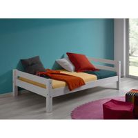STRUCTURE DE LIT JAMES Lit enfant classique en bois pin massif laqu STRUCTURE DE LIT JAMES Lit enfant classique en bois pin massif laqu