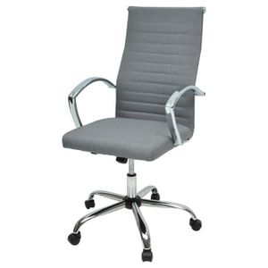 57 Bureau X L Gris Contemporain Solera Tissu Fauteuil Style De GUVSzpMq