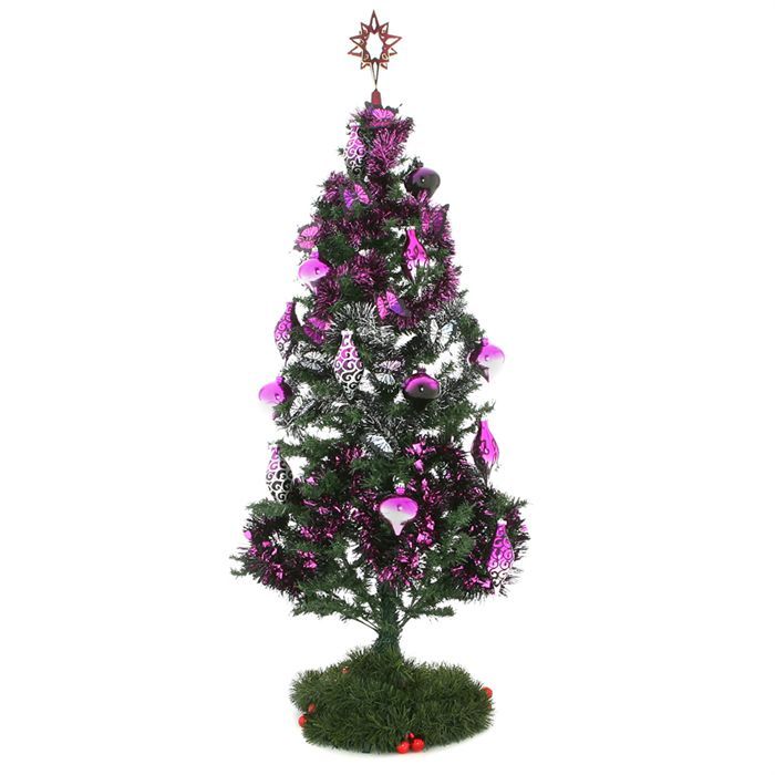 Sapin nu accompagné de ses décorations   Achat / Vente SAPIN DE NOEL