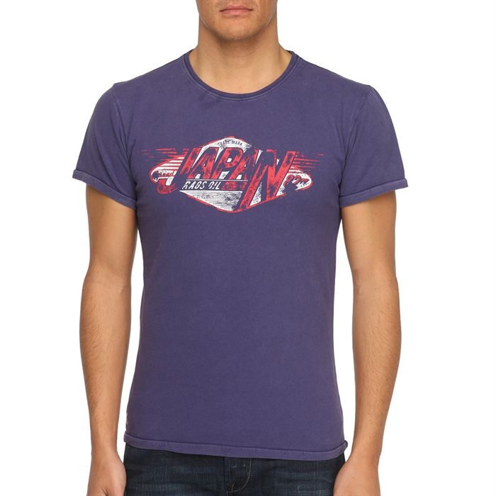 JAPAN RAGS T Shirt Rags82 Homme Violet   Achat / Vente T SHIRT JAPAN