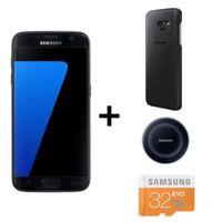 SMARTPHONE Samsung Galaxy S7 Noir + Coque + chargeur inductio SMARTPHONE Samsung Galaxy S7 Noir + Coque + chargeur inductio