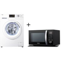 LAVE-LINGE PACK HAIER HW09-14CMF Lave linge frontal - 9kg - 1 LAVE-LINGE PACK HAIER HW09-14CMF Lave linge frontal - 9kg - 1