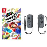 JEU NINTENDO SWITCH Super Mario Party + Paire de Joy-Cons Gris JEU NINTENDO SWITCH Super Mario Party + Paire de Joy-Cons Gris