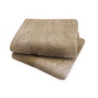 PARURE DE BAIN CASATXU Set 2 serviettes 50x100cm CAPPUCCINO PARURE DE BAIN CASATXU Set 2 serviettes 50x100cm CAPPUCCINO