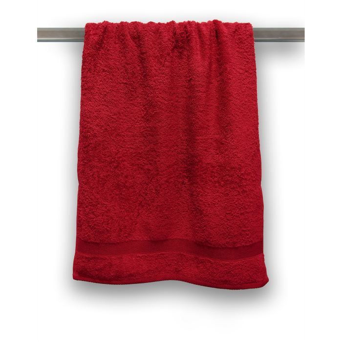 CASATXU Drap de Douche ROUGE PROFOND   Achat / Vente SERVIETTES DE