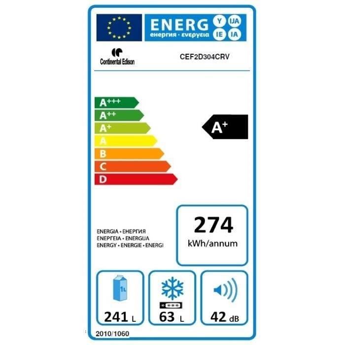  CEF2D304CRV - Réfrigérateur congélateur3
