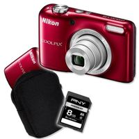 PACK APPAREIL COMPACT NIKON L29 Compact Rouge + Etui + SD 8 Go PACK APPAREIL COMPACT NIKON L29 Compact Rouge + Etui + SD 8 Go