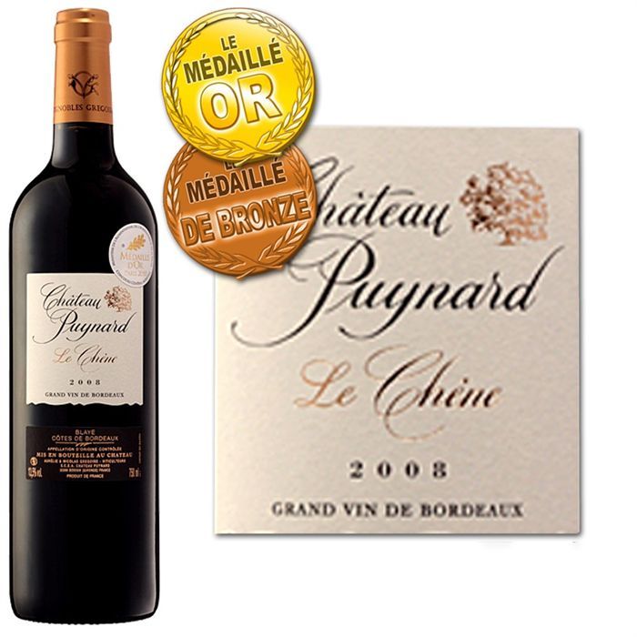 2008   Achat / Vente VIN ROUGE Château Puynard Chêne 2008