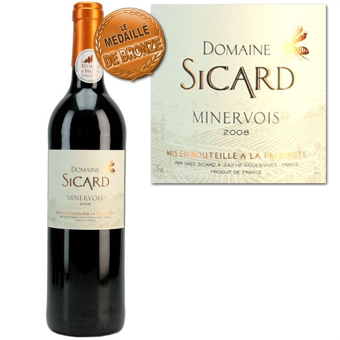 Domaine Sicard 2008   Achat / Vente VIN ROUGE Domaine Sicard 2008