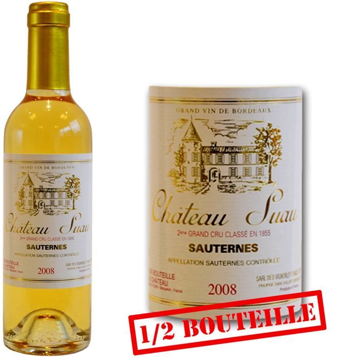 2008   Achat / Vente VIN BLANC 1/ Bouteille Cht. de Suau 2008