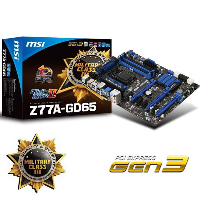 MSI Z77A GD65   Achat / Vente CARTE MERE MSI Z77A GD65