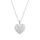 LE DIAMANTAIRE Pendentif Coeur Or Blanc et Diamant