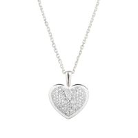 SAUTOIR ET COLLIER LE DIAMANTAIRE Pendentif Coeur Or Blanc et Diamant SAUTOIR ET COLLIER LE DIAMANTAIRE Pendentif Coeur Or Blanc et Diamant