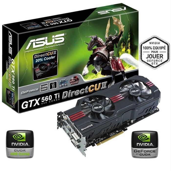 Asus GTX560 Ti 1.2Go GDDR5 448 Cores   Achat / Vente CARTE GRAPHIQUE