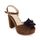 PIERRE CARDIN Sandales en cuir talons compensés -
