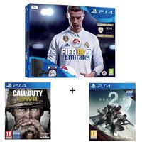 CONSOLE PS4 NOUVEAUTÉ Nouvelle PS4 Slim 1 To Noire + 3 Jeux : Call of Du CONSOLE PS4 NOUVEAUTÉ Nouvelle PS4 Slim 1 To Noire + 3 Jeux : Call of Du