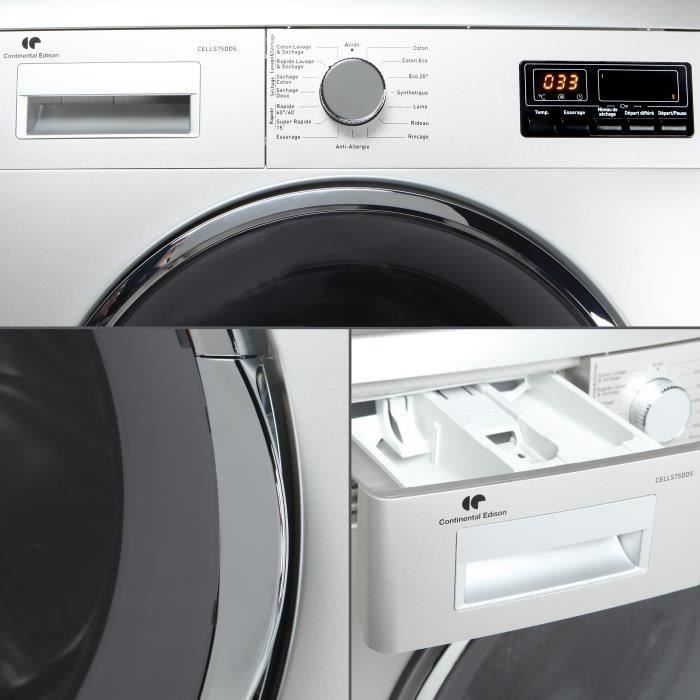 Continental Edison CELLS75DDS - Lave-linge séchant2