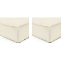 DRAP HOUSSE VISION Pack de 2 Draps Housse 100% coton 180x200 c DRAP HOUSSE VISION Pack de 2 Draps Housse 100% coton 180x200 c