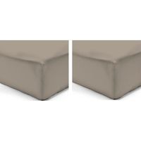 DRAP HOUSSE VISION Pack de 2 Draps Housse 100% coton 200x200 c DRAP HOUSSE VISION Pack de 2 Draps Housse 100% coton 200x200 c