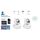 BLUESTORK PACK X2 CAMERAS IP HD ROTATIVE WIFI VISI