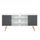 BABETTE Meuble TV scandinave pieds en eucalyptus g