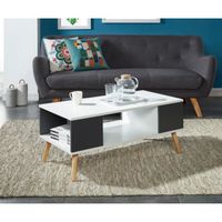 TABLE BASSE BABETTE Table basse scandinave pieds en eucalyptus TABLE BASSE BABETTE Table basse scandinave pieds en eucalyptus
