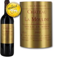 VIN ROUGE Château La Mouline Moulis Cru Bourgeois 2002 VIN ROUGE Château La Mouline Moulis Cru Bourgeois 2002