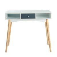 BUREAU BABETTE Bureau droit Scandinave - Pieds en bois ma BUREAU BABETTE Bureau droit Scandinave - Pieds en bois ma