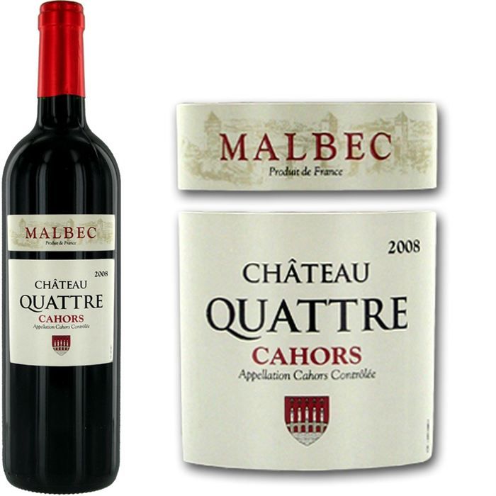 2008   Achat / Vente VIN ROUGE Château Quattre 2008