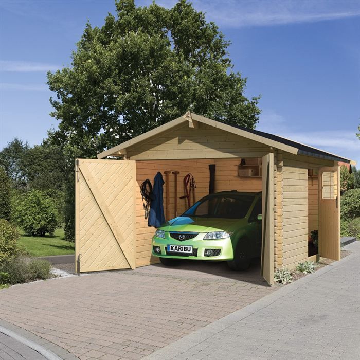 Garage en pin 297 x 447 x 270 cm   Achat / Vente GARAGE   CARPORT