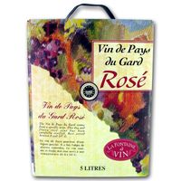 VIN ROSÉ Vin de Pays du Gard rosé BIB® 5L VIN ROSÉ Vin de Pays du Gard rosé BIB® 5L