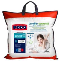 OREILLER DODO Oreiller Connecté SmartPillow - 100% coton - OREILLER DODO Oreiller Connecté SmartPillow - 100% coton -