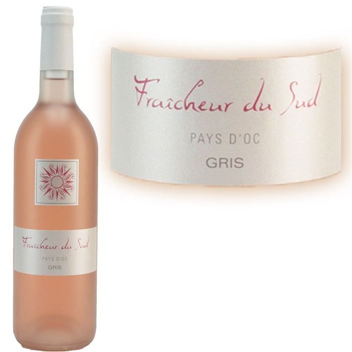 ETAT CORRECT   Fraîcheur du Sud   IGP OC GRIS   Vin rosé   Vendu à