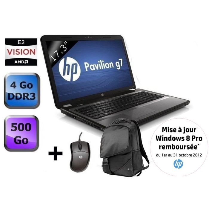 HP Pavilion g7 1324sf + sac à dos + souris   Achat / Vente ORDINATEUR