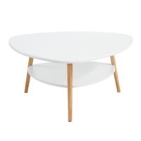 TABLE BASSE AUGUSTINE Table basse - scandinave - Laqué blanc TABLE BASSE AUGUSTINE Table basse - scandinave - Laqué blanc
